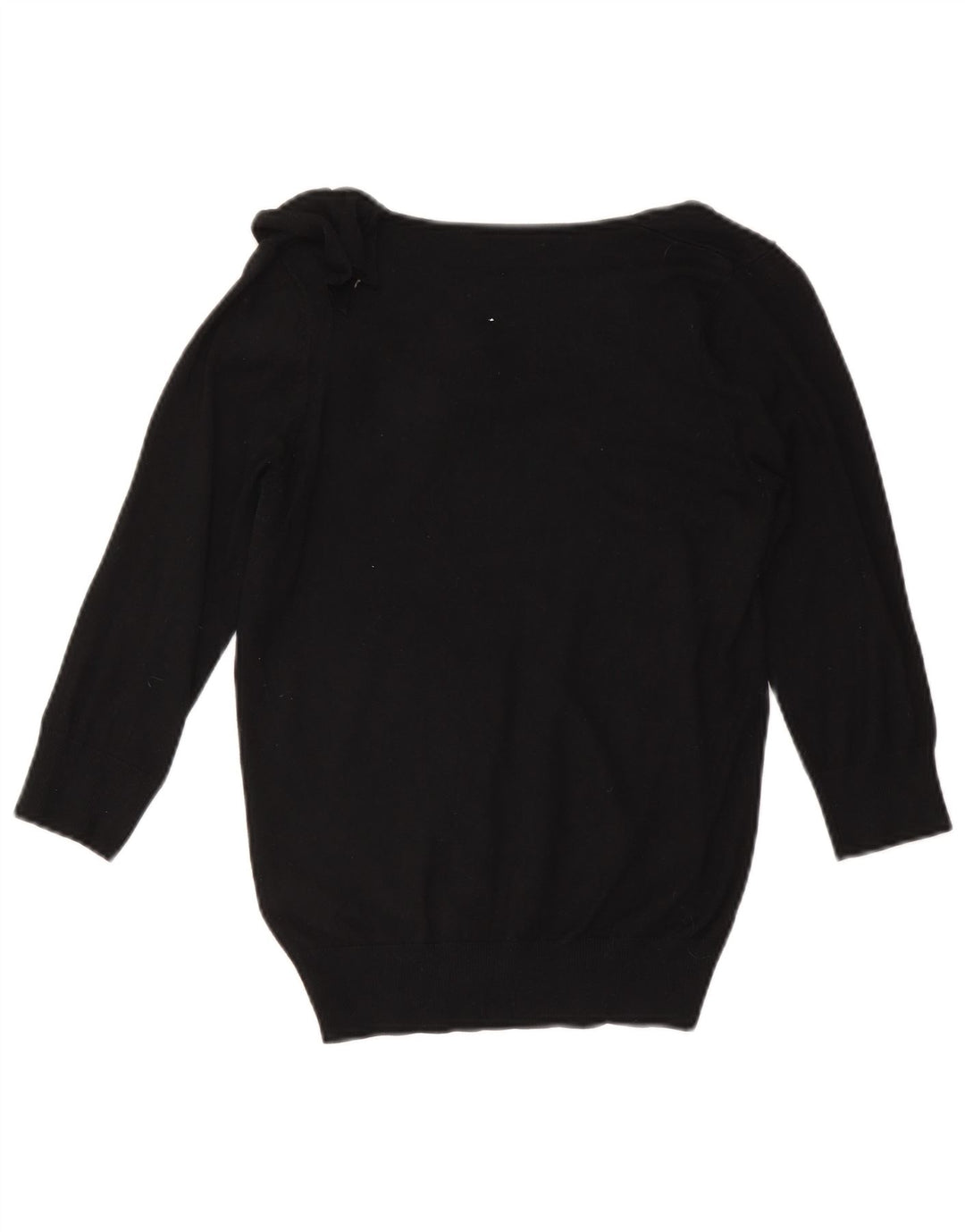 Maglione maglione con scollo a barca da donna Marks & Spencer UK 10 piccolo nero