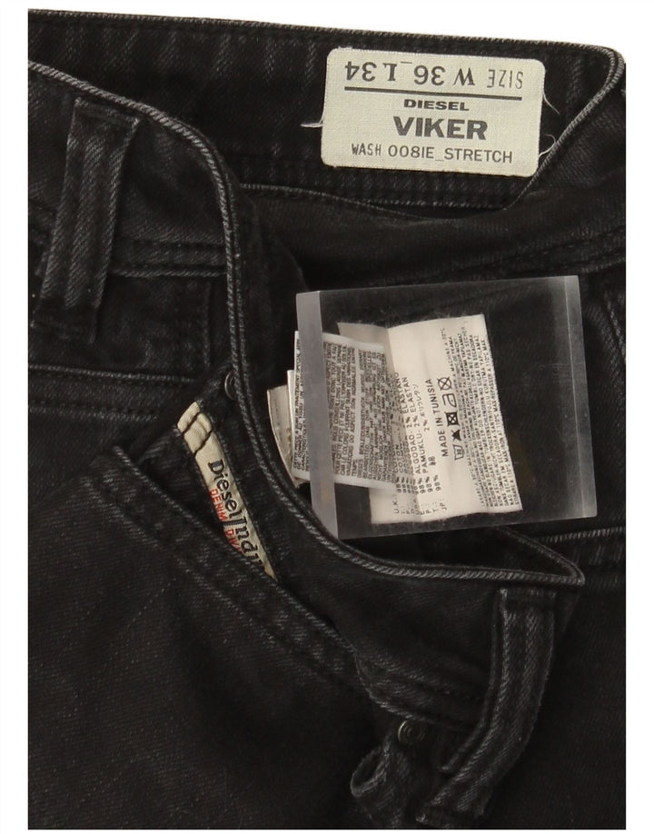 Jeans slim Viking da uomo Diesel W36 L29 cotone nero