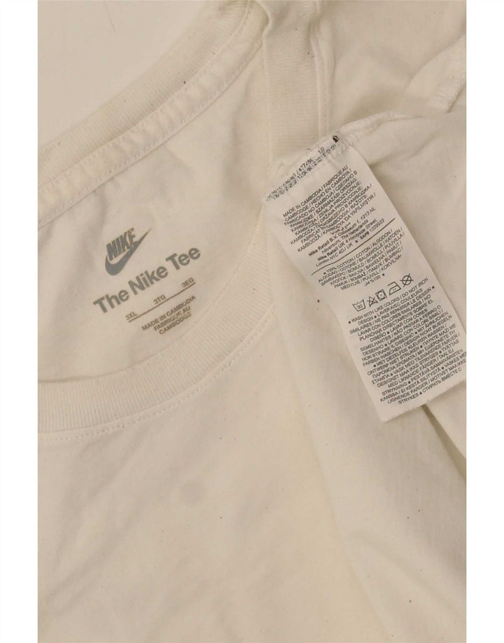 T-shirt da uomo Nike Top 3XL in cotone bianco