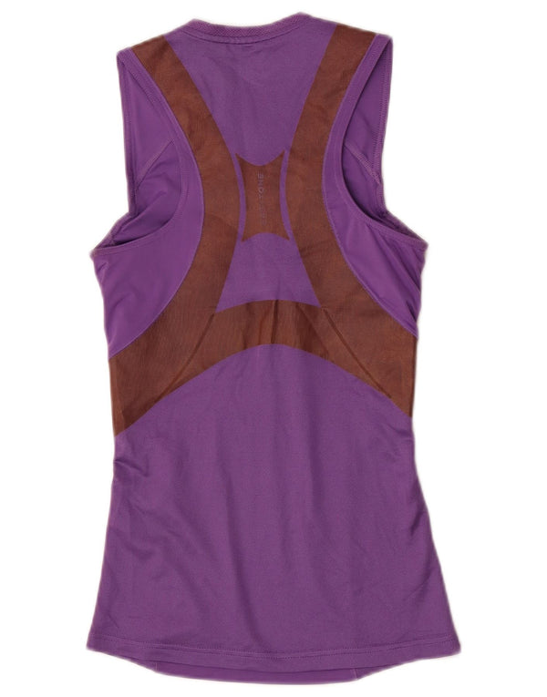 Canotta Reebok da donna UK 4/6 XS poliestere color block viola