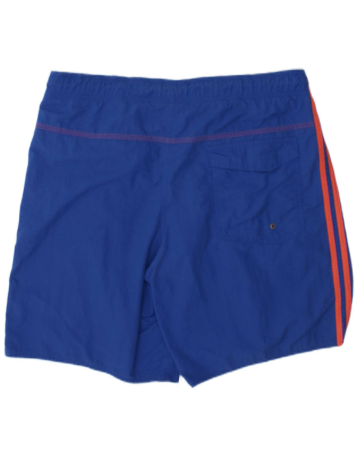Pantaloncini da bagno da uomo Adidas Large in nylon color block blu