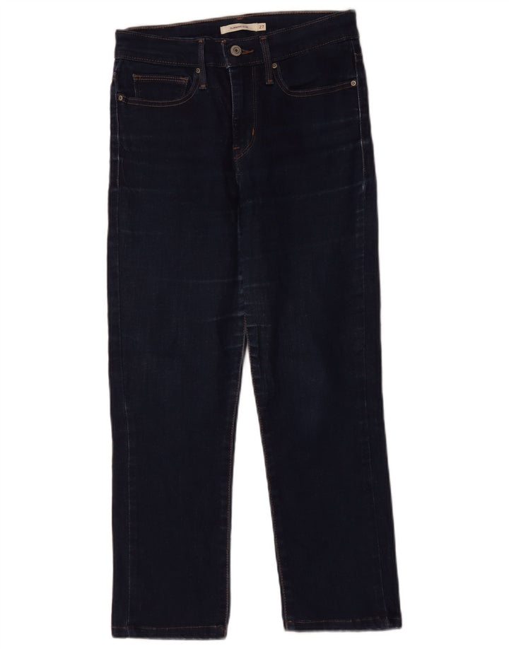 Jeans slim snellenti da donna Levi's W27 L27 cotone blu navy