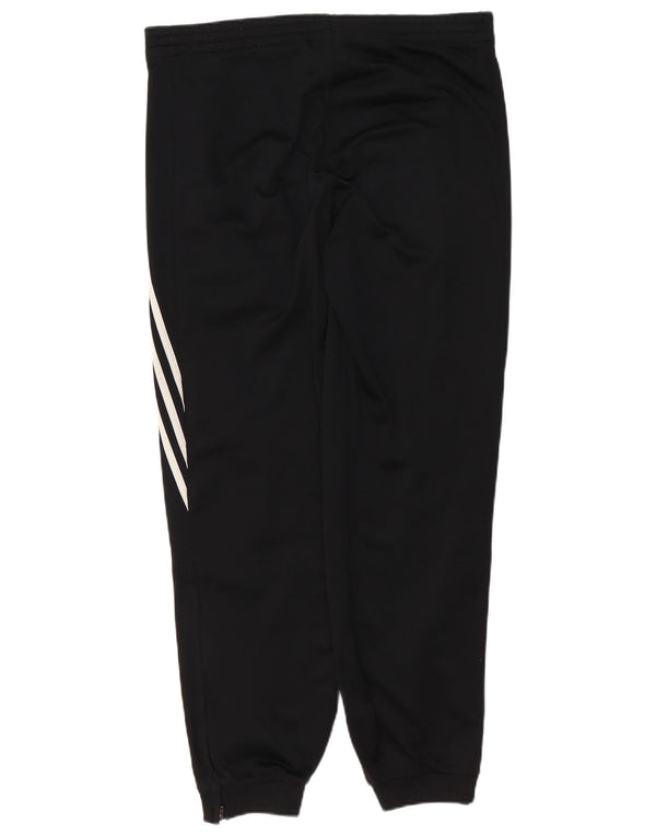Adidas Mens Tracksuit Trousers Joggers Small Black Polyester