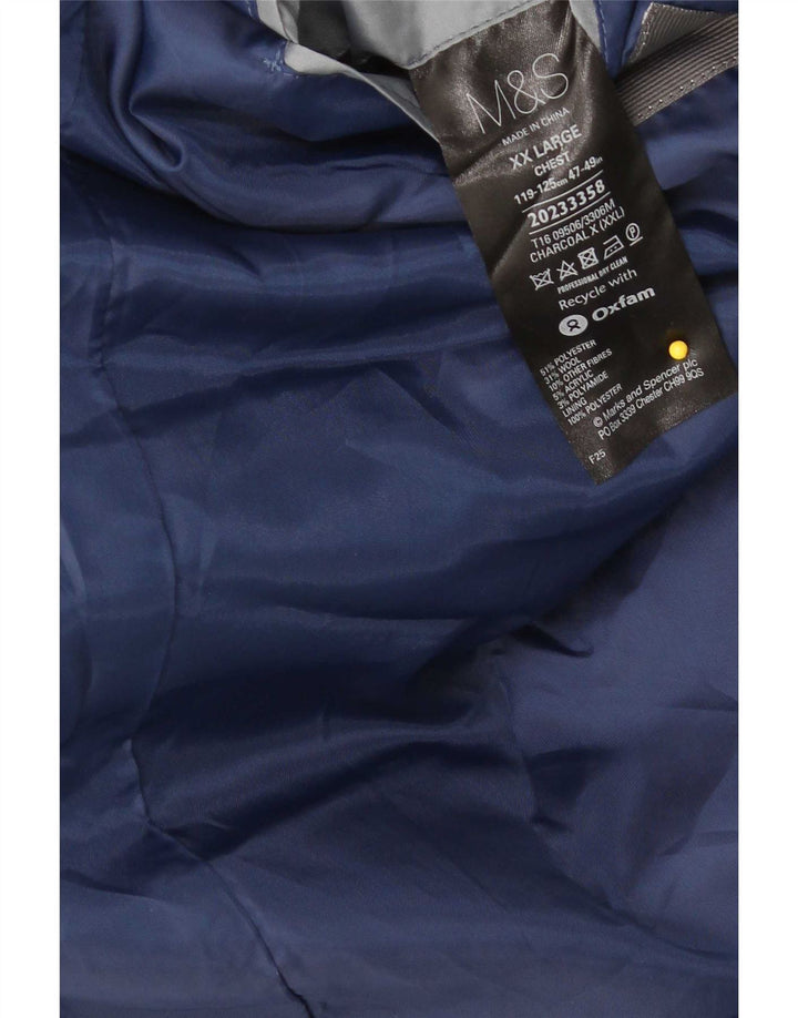 Cappotto da uomo Marks & Spencer UK 44 2XL Poliestere nero