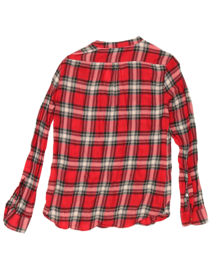 Maglia pullover da donna Zara UK 6 XS cotone a quadri rossi