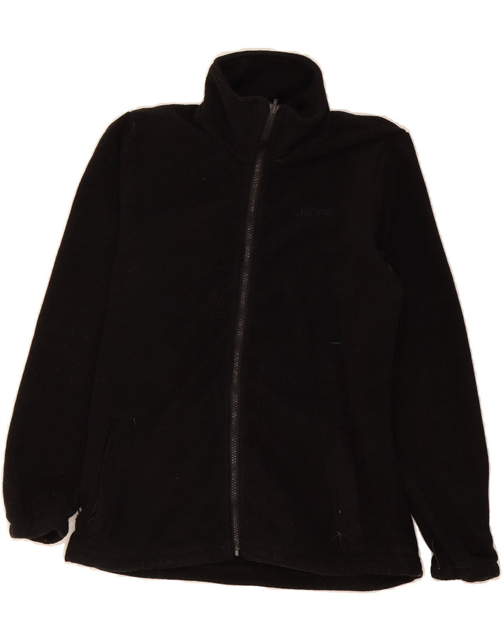 MOUNTAIN WAREHOUSE Womens Fleece Jacket UK 10 Small  Black Polyester Vintage Mountain Warehouse and Second-Hand Mountain Warehouse from Messina Hembry 