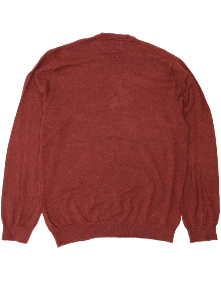 Maglione da uomo con scollo a V Marks & Spencer 2XL cotone marrone