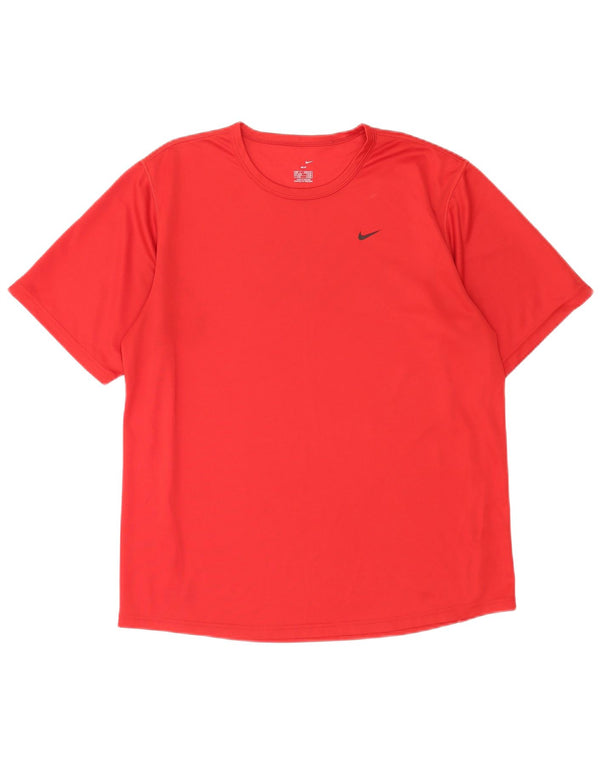 T-shirt Nike Dri Fit da uomo grande rossa