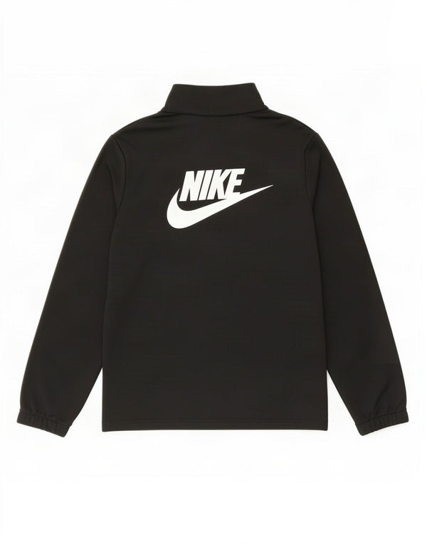 Giacca da tuta grafica Nike da ragazzo, 12-13 anni, grande, in poliestere nero
