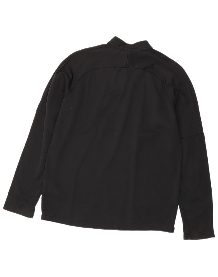 Top della tuta pullover Nike da ragazzo Dri Fit con zip e collo 13-14 anni XL Nera
