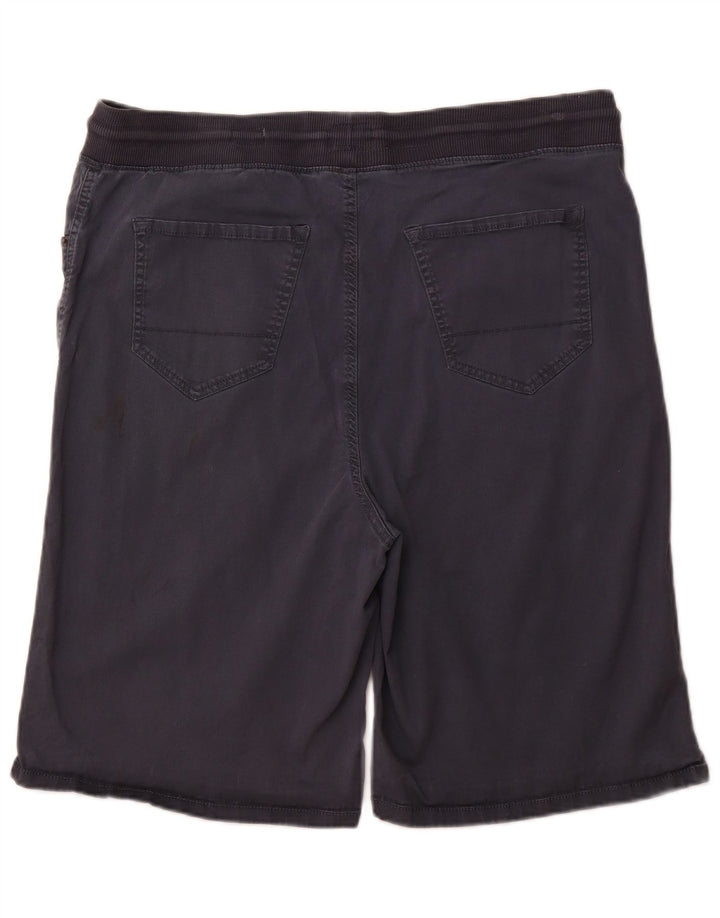 IZOD Mens Regular Fit Shorts W42 2XL  Navy Blue Cotton