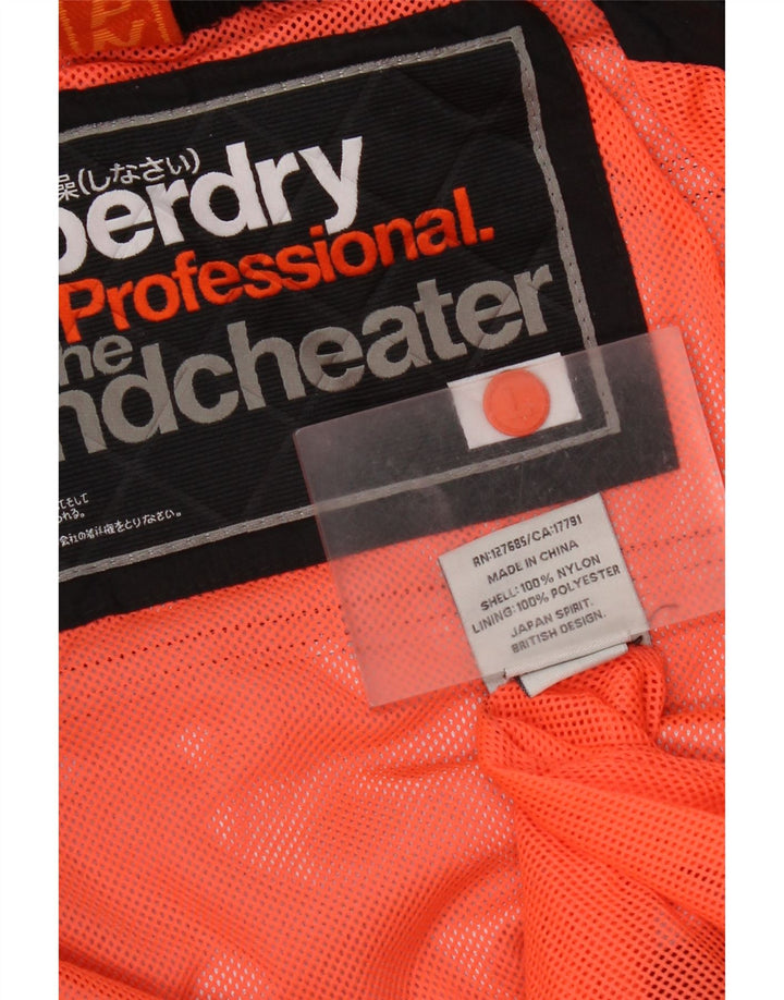 Giacca a vento da donna Superdry The Windcheater UK 16 Large in nylon nero