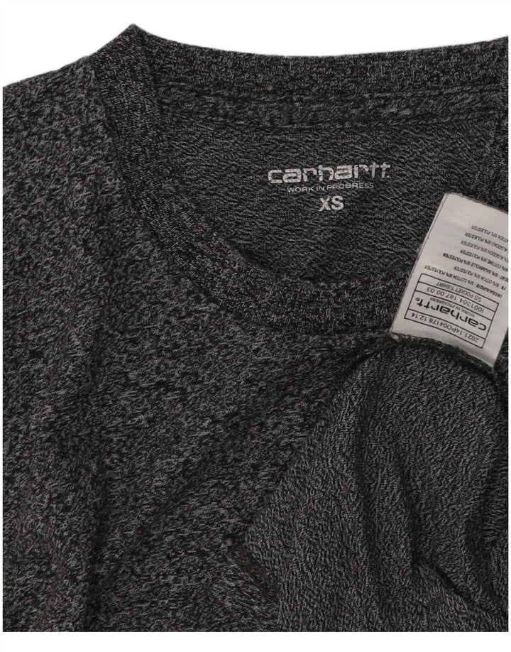 T-shirt da uomo CARHARTT Top XS in cotone chiazzato grigio