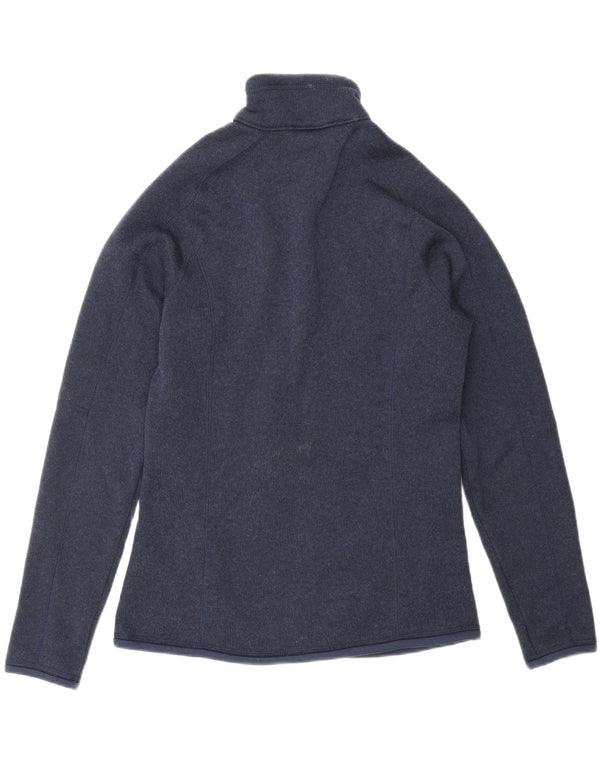 PATAGONIA Giacca da tuta da donna UK 14 Medium Blu Navy Poliestere