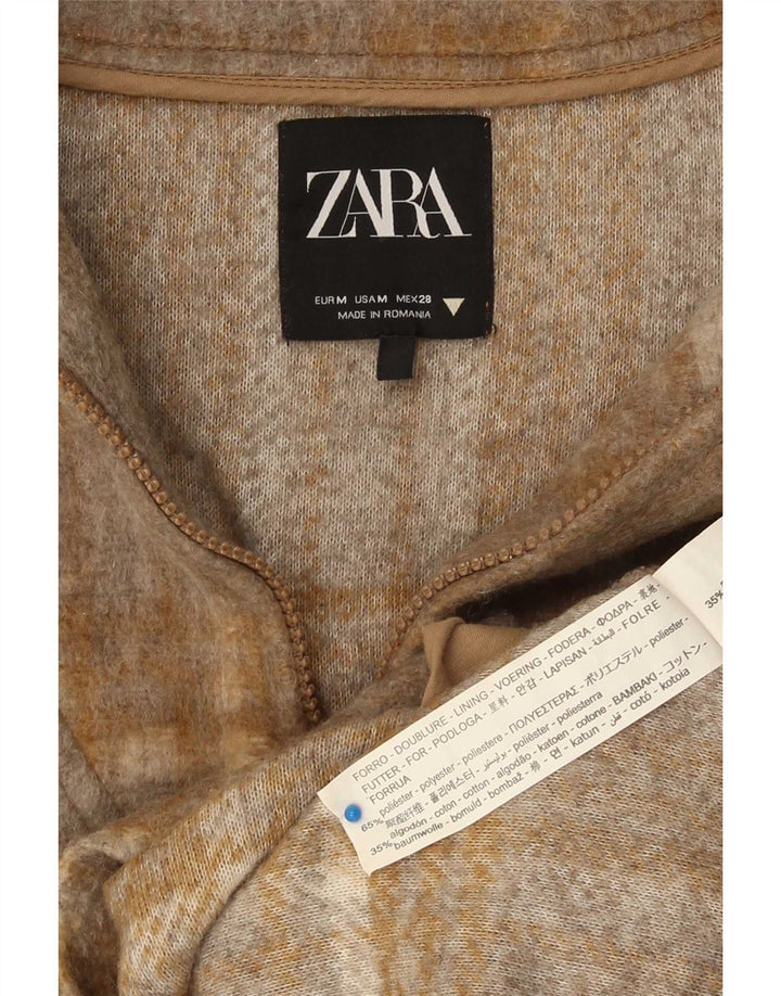 Felpa oversize da donna Zara UK 14 Patchwork marrone medio