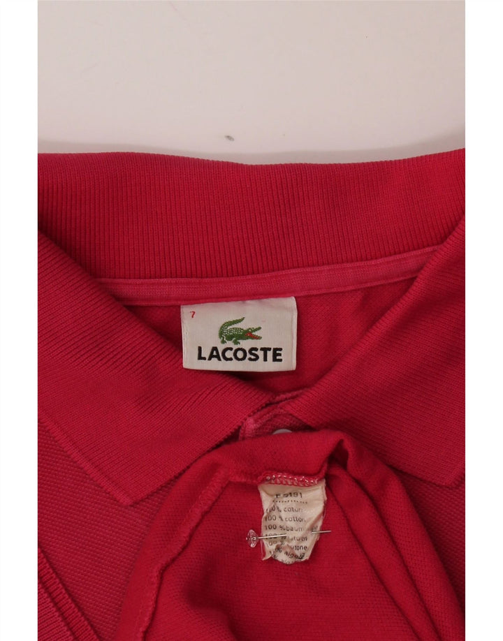 Polo da uomo LACOSTE taglia 7 2XL cotone rosa