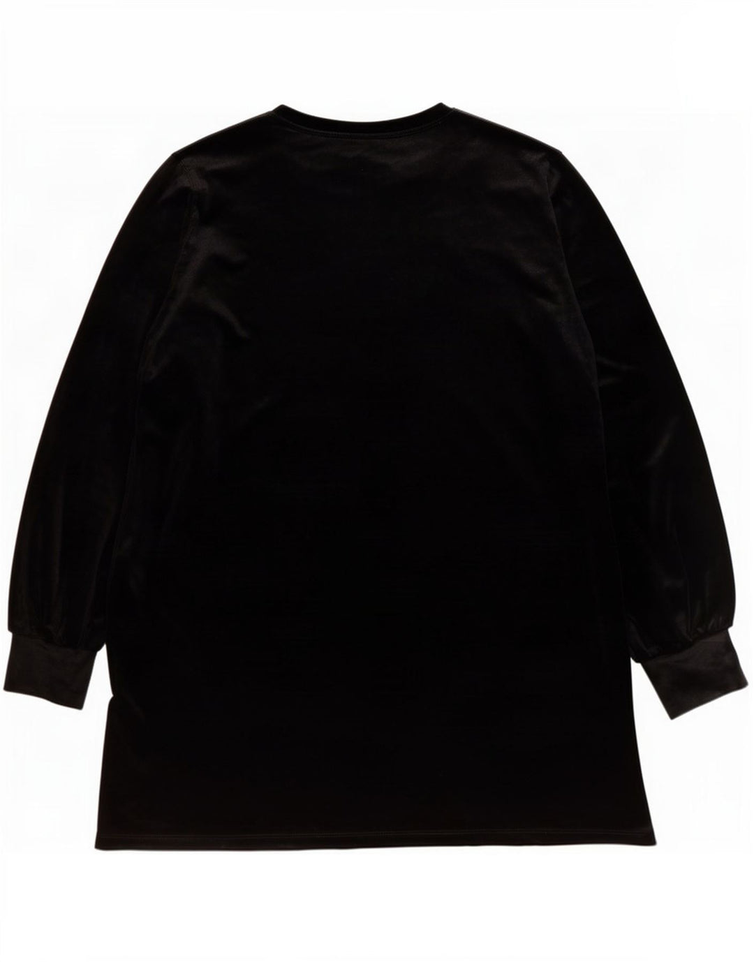 Abito a trapezio a maniche lunghe da donna Zara UK 16 grande poliestere nero