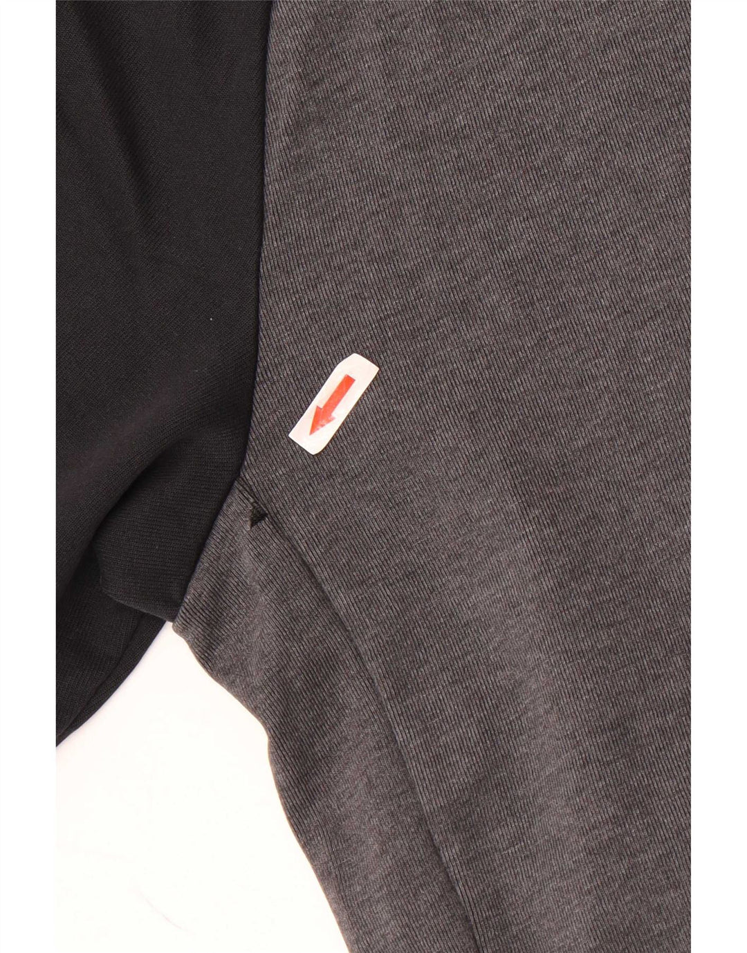 Felpa con grafica Nike da uomo, maglione piccolo grigio color block