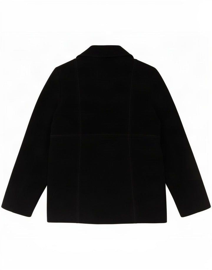 Giacca blazer a 3 bottoni da donna Blarney Woolen Mills UK 10 piccola in lana nera