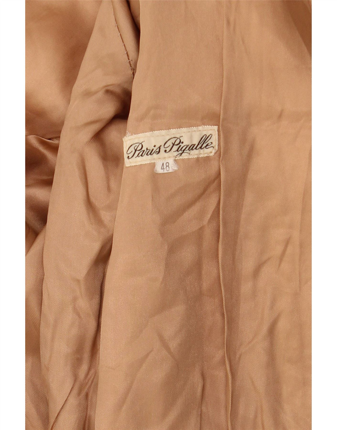 Giacca militare in pelle scamosciata vintage da donna IT 48 XL Marrone