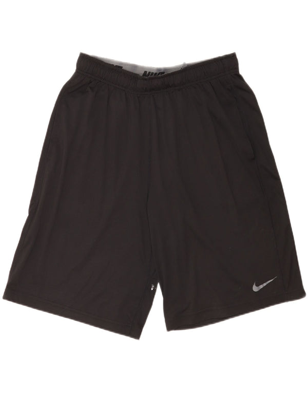 Pantaloncini sportivi Nike da uomo con vestibilità regolare grafica, grandi, in poliestere nero