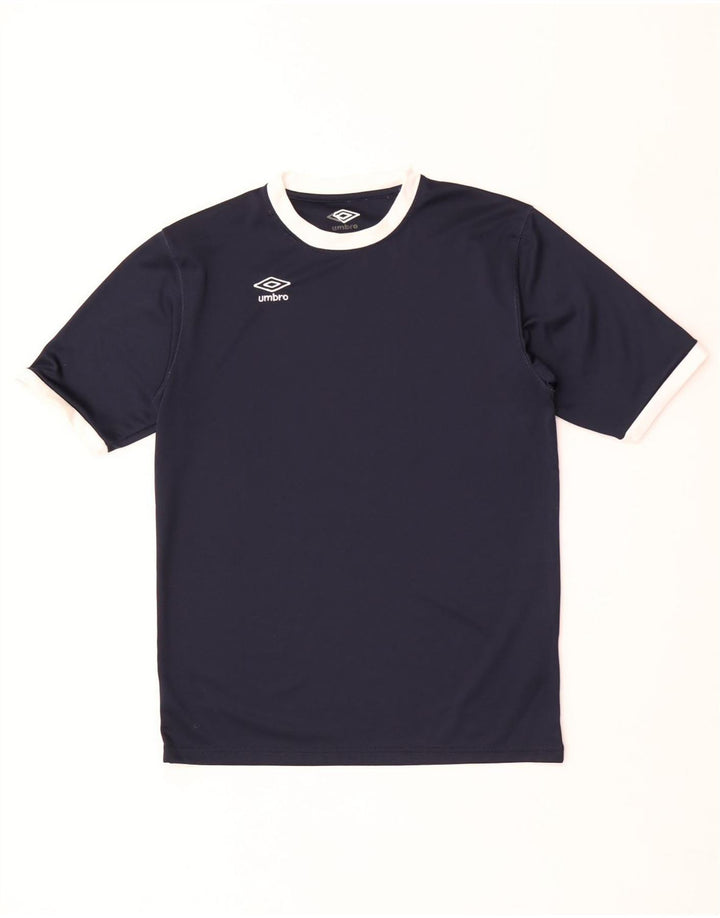 T-shirt da uomo Umbro Top Small blu navy in poliestere color block