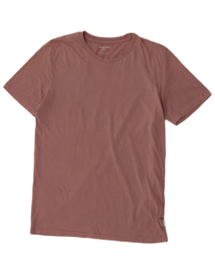 T-shirt da uomo Jack & Jones Top in cotone rosa medio