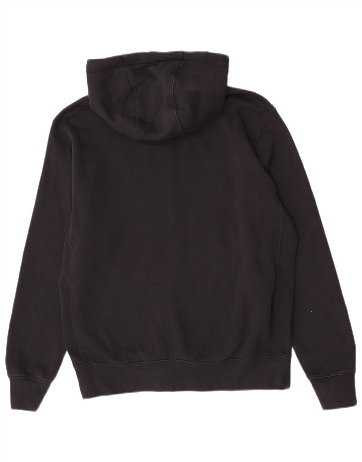 Felpa con cappuccio e zip Nike da uomo in cotone nero medio