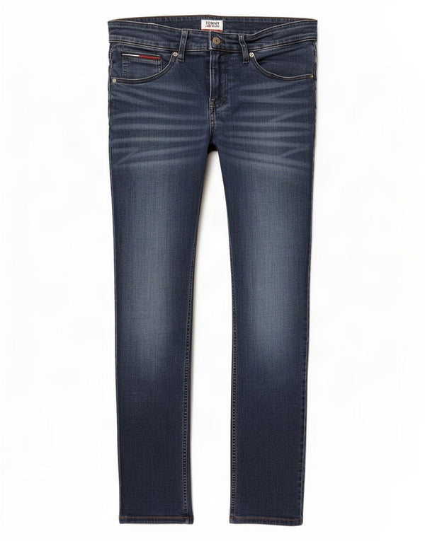 Tommy Hilfiger Uomo Scanton Slim Jeans W30 L29 Cotone Blu