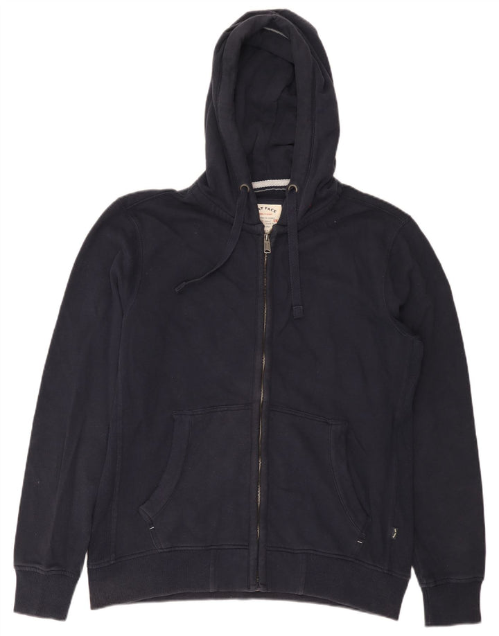 Felpa con cappuccio e zip da uomo Fat Face, grande, in cotone blu navy