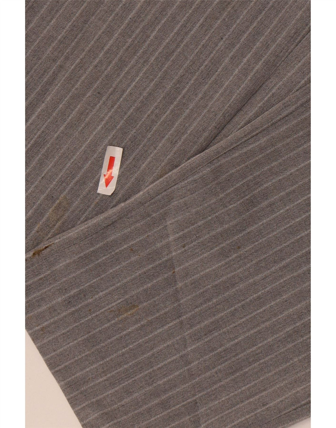 Pantaloni chino slim da uomo Zara piccoli W29 L30 poliestere a righe grigie