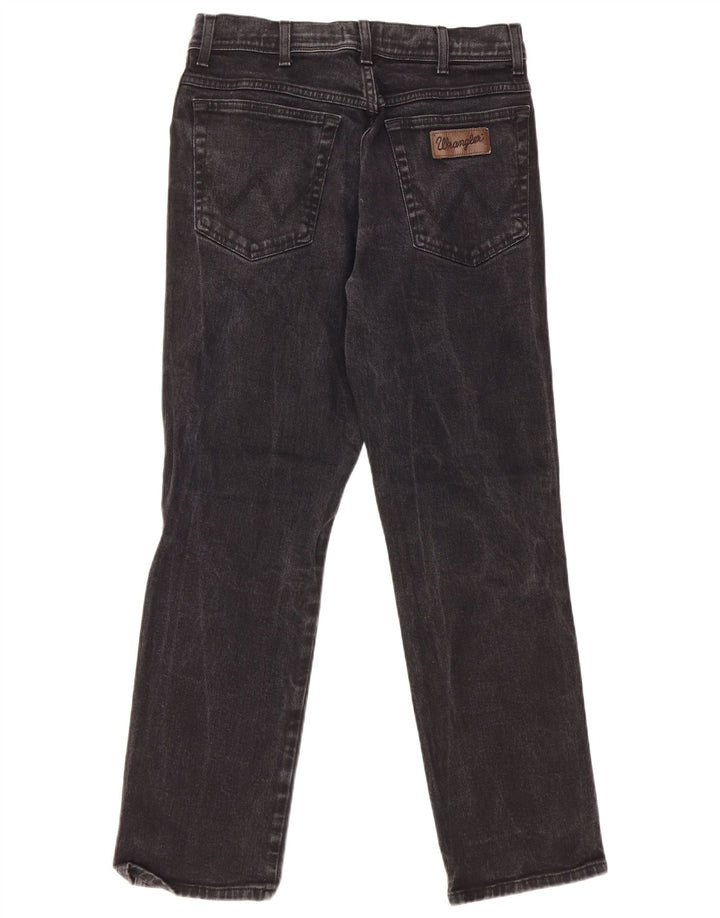 Jeans dritti da uomo Wrangler Texas W32 L30 cotone nero
