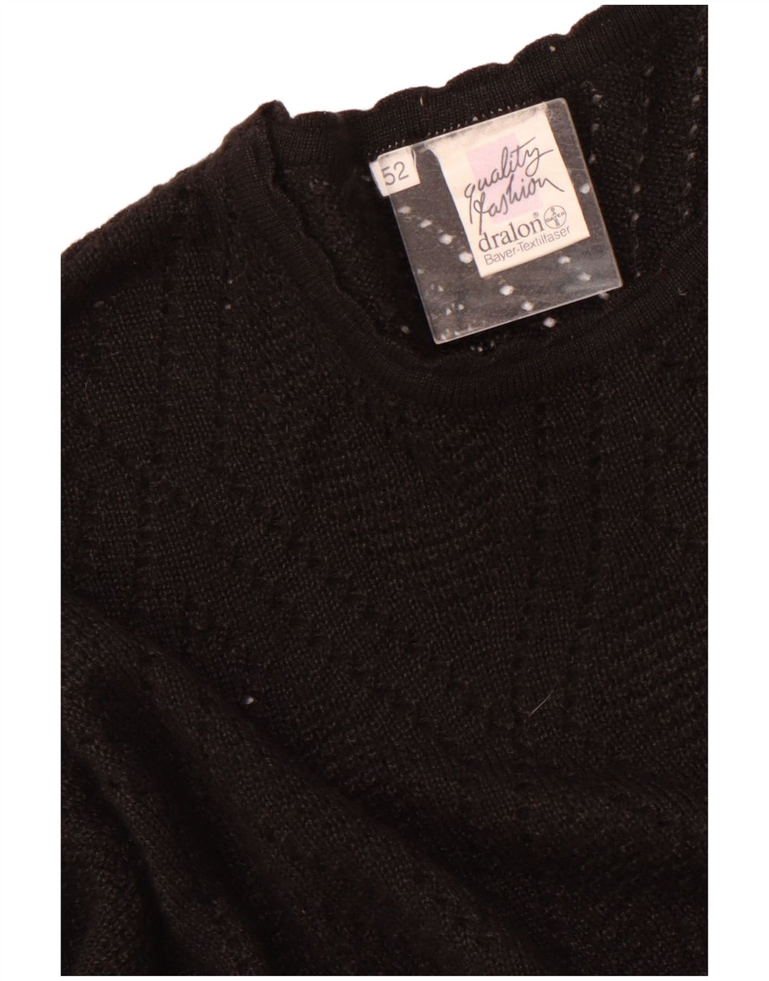 Maglione maglione girocollo da donna DRALON IT 52 2XL Acrilico nero