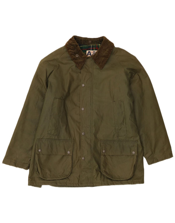 Giacca da uomo in cotone cerato Carrera UK 36 piccolo acrilico verde