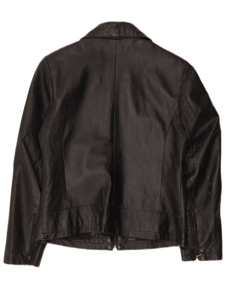 Giubbotto bomber corto in pelle da donna Privilegi IT 44 medio in pelle nera