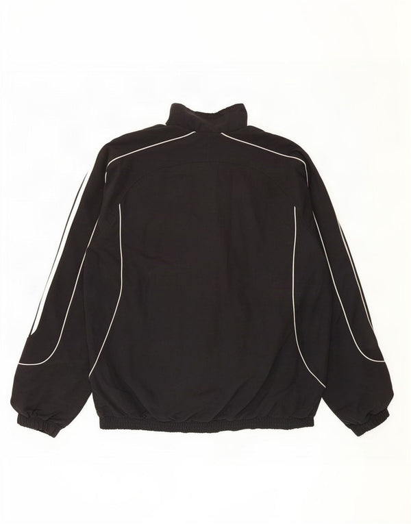 Giacca da tuta da uomo Adidas UK 38/40 Medium Nero Poliestere