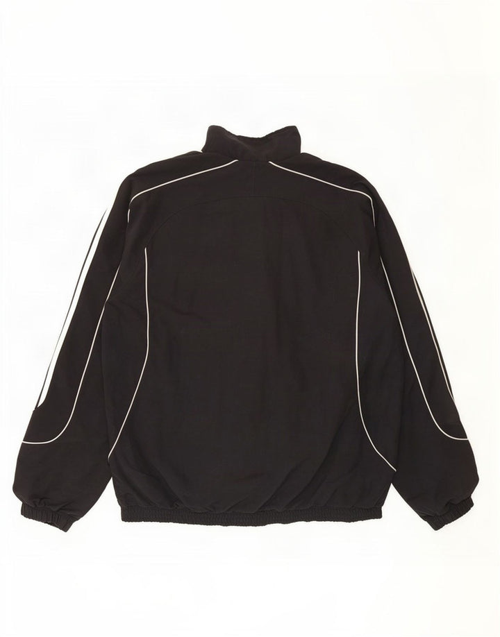Giacca da tuta da uomo Adidas UK 38/40 Medium Nero Poliestere