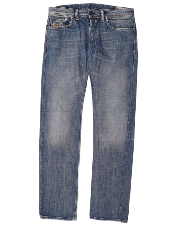 DIESEL Jeans dritti Safado da uomo W33 L34 cotone blu