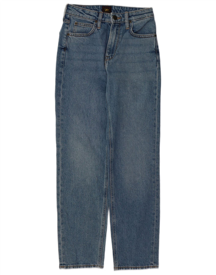 LEE Womens Carol Tapered Jeans W24 L27 Blue Cotton