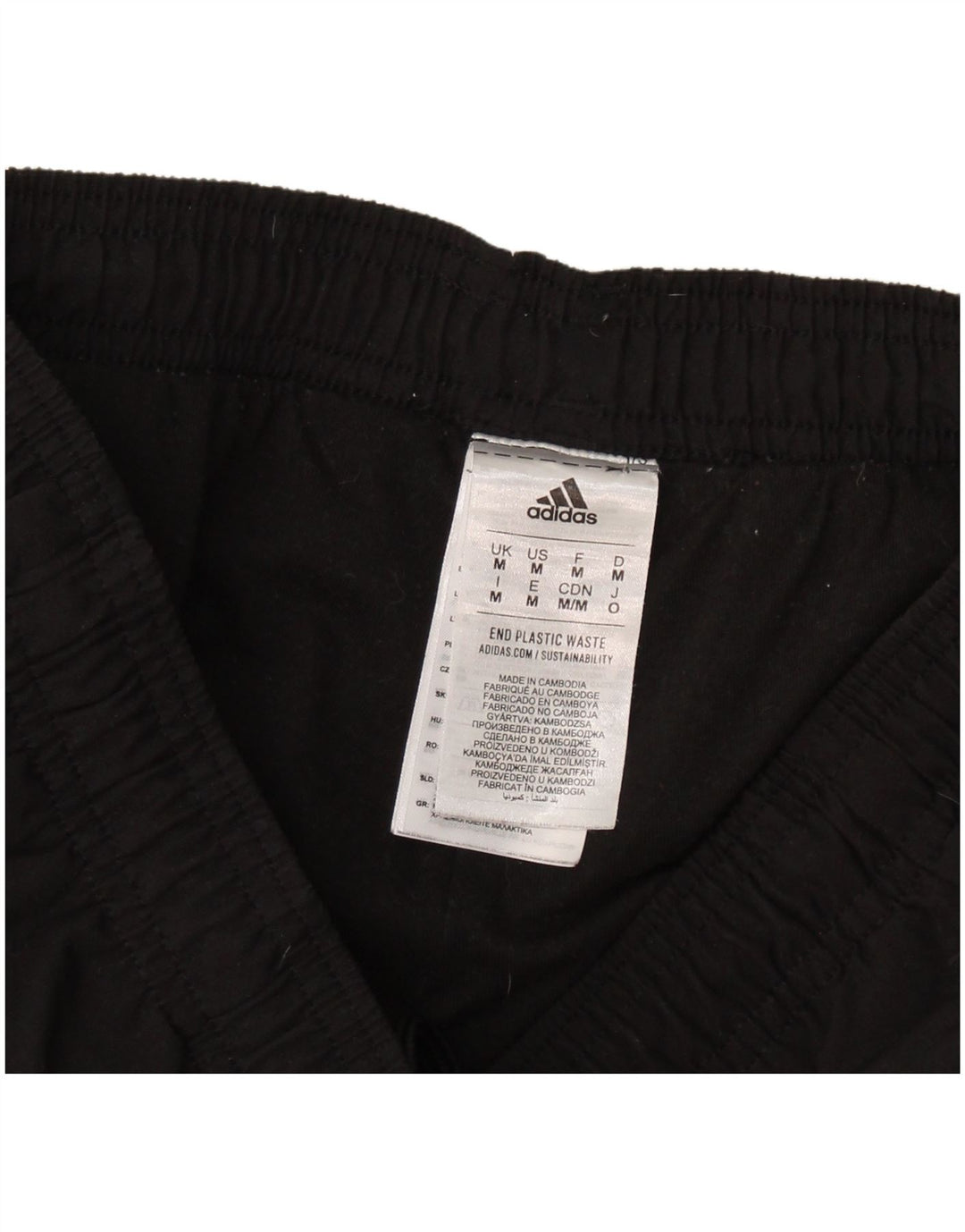 Pantaloni da tuta da uomo Adidas Joggers medio poliestere nero