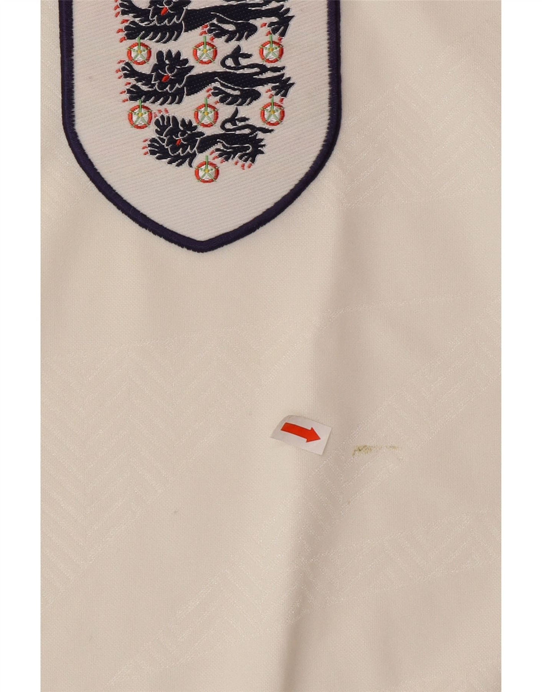UMBRO Polo grafica Home da uomo Inghilterra 1993-1994 XL poliestere bianco