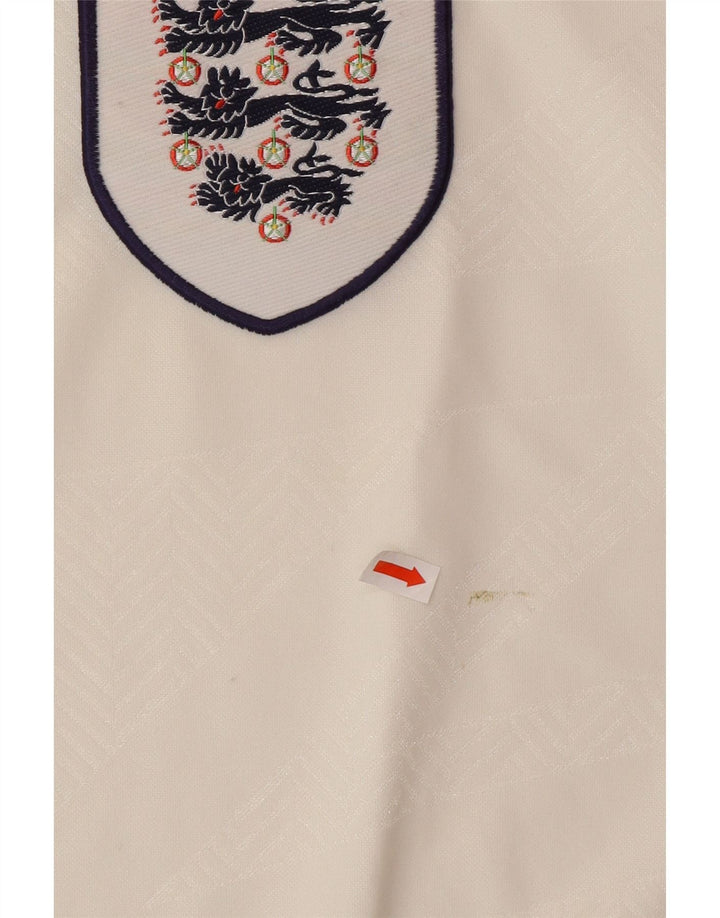 UMBRO Polo grafica Home da uomo Inghilterra 1993-1994 XL poliestere bianco