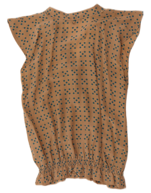 Camicetta Donna Patrizia Pepe Top IT 38 XS Beige Pois