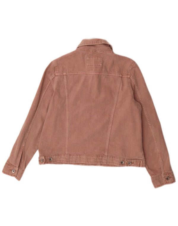 Giacca in denim da donna Marks & Spencer UK 12 cotone rosa medio