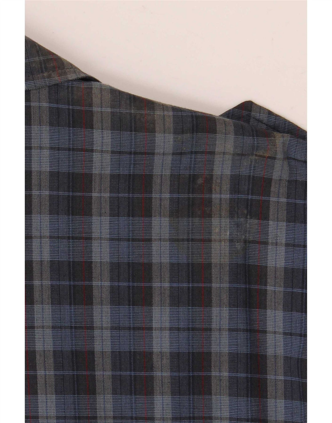 Giubbotto bomber militare vintage da uomo IT 52 XL in poliestere a quadri blu
