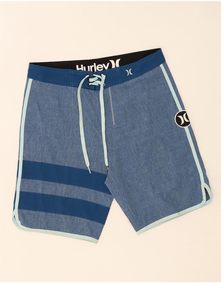 Pantaloncini da bagno da uomo Harley Blu medio color block