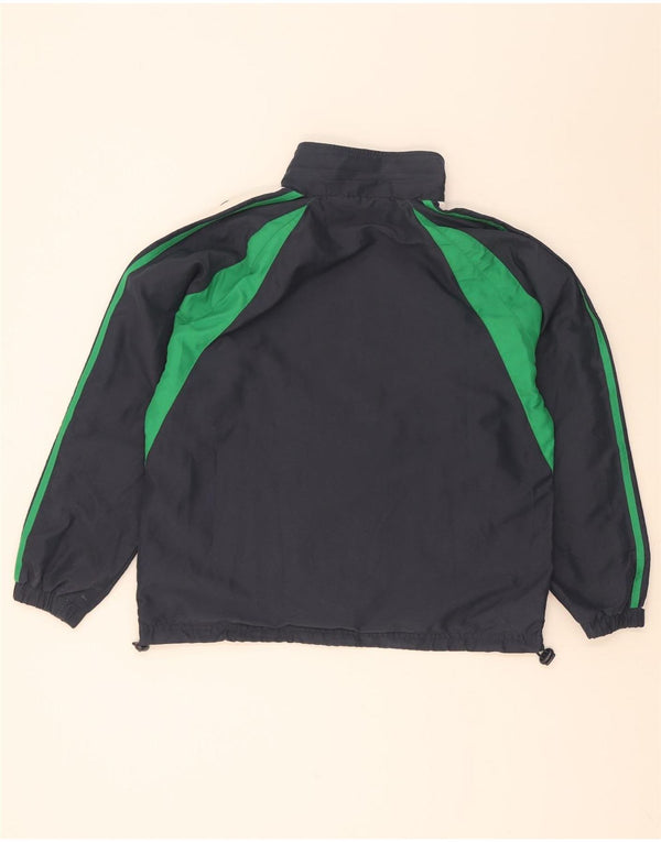 Giacca da ginnastica da uomo Umbro Small in poliestere color block blu navy