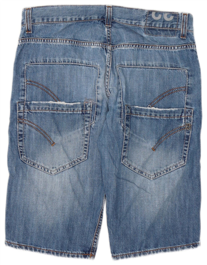 Pantaloncini di jeans da uomo Dondup W32 in cotone blu medio