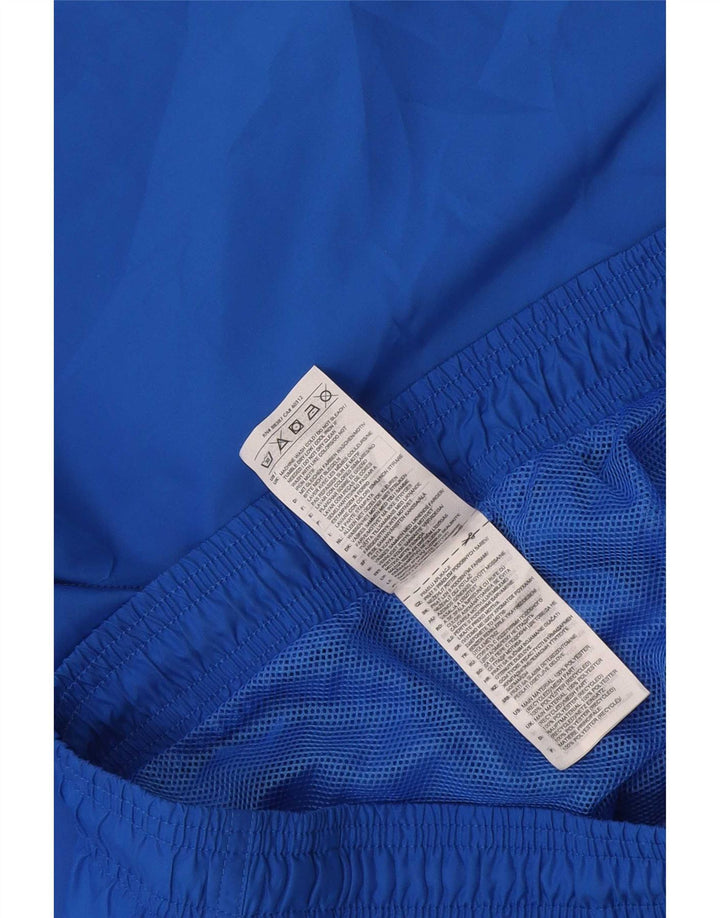 Pantaloncini sportivi da uomo Adidas in poliestere blu medio