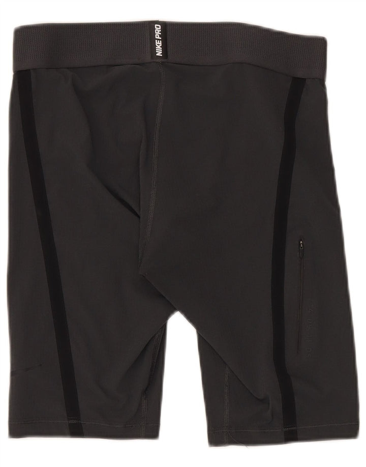 Pantaloncini sportivi Nike da uomo grandi in poliestere grigio